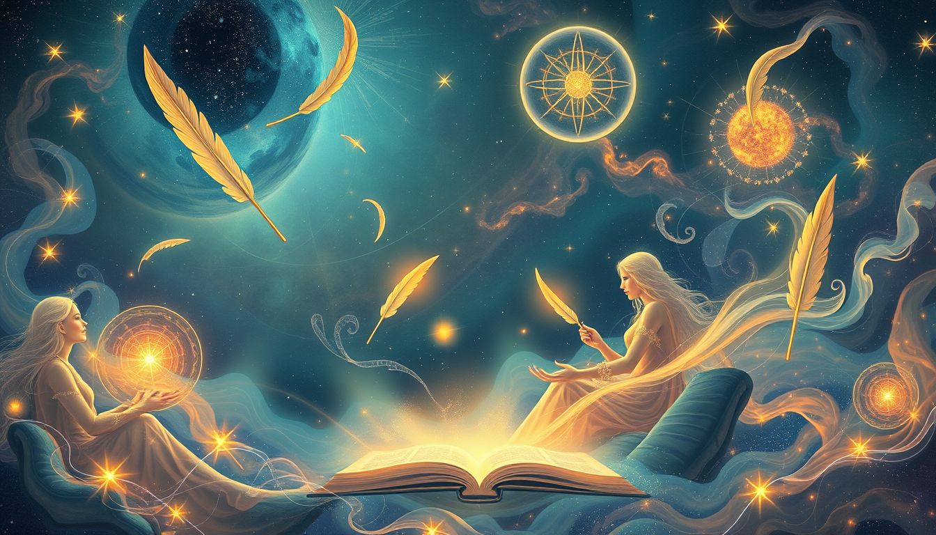 Ein Autorinterview im Traum symbolisiert Wunsch nach kreativer Inspiration.