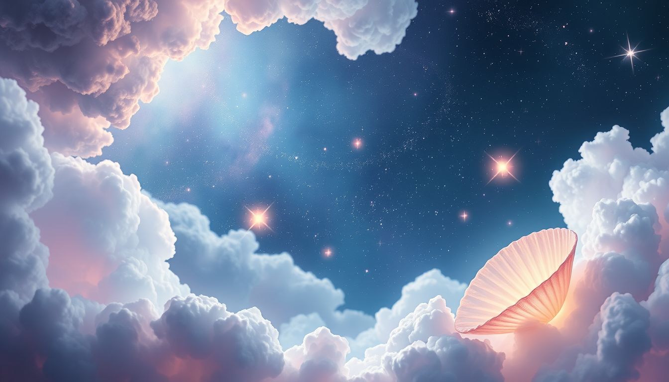 Leuchtende Muscheln symbolisieren im Traum verborgene Einsichten und Hoffnung.