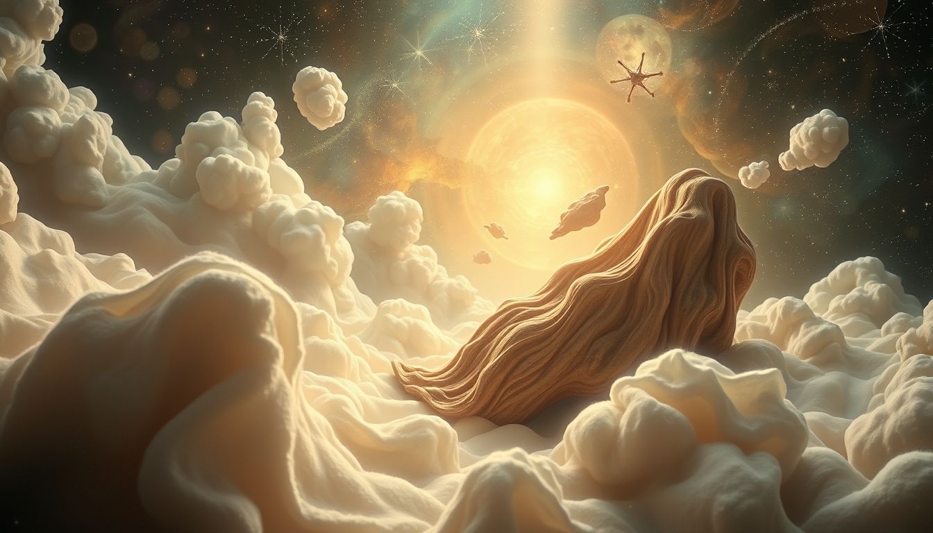 Traum 27: Flanell und Holz symbolisieren Wärme und Geborgenheit.