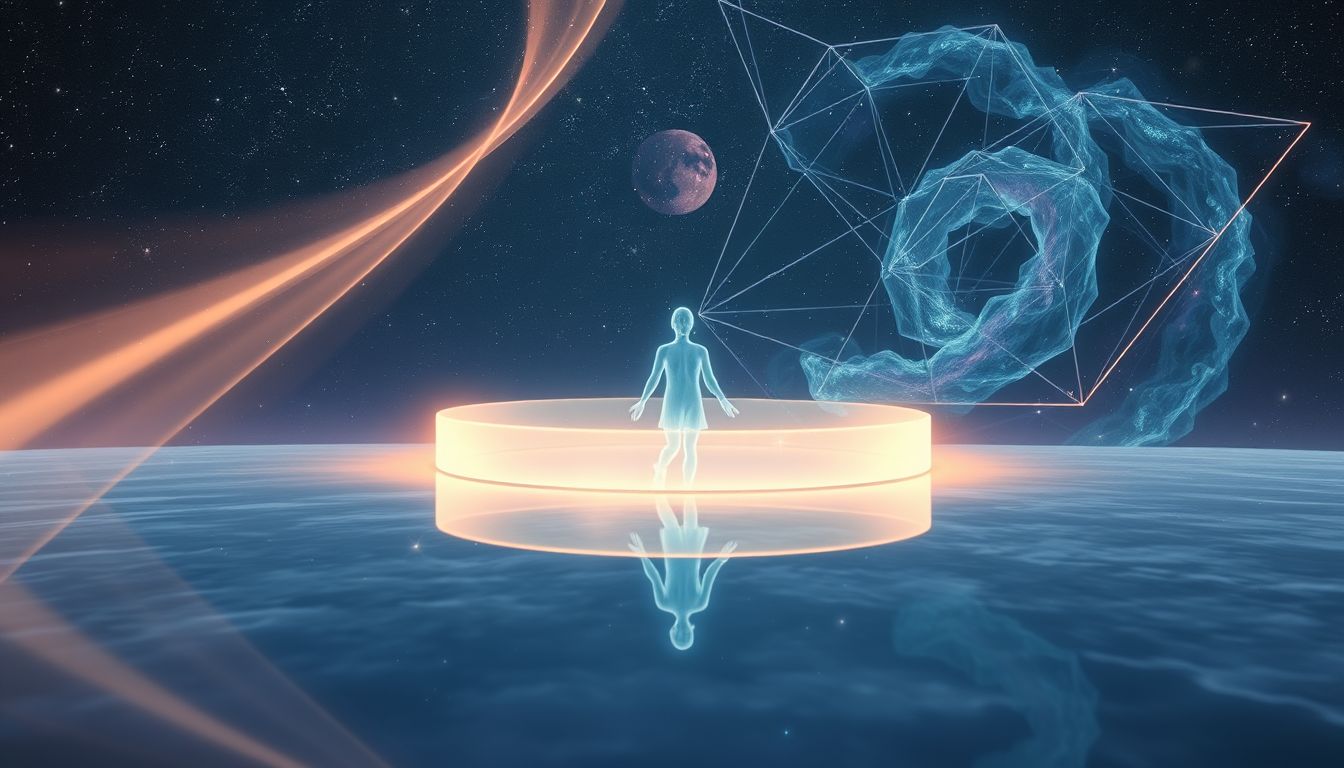 Im Spiegel mit Gürtel: Selbstkontrolle und innere Stärke symbolisiert.