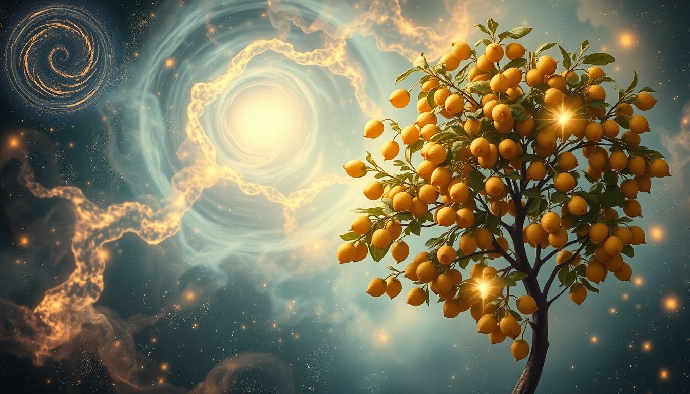 Ein goldener Haselstrauch symbolisiert erfüllte Wünsche und Wohlstand.