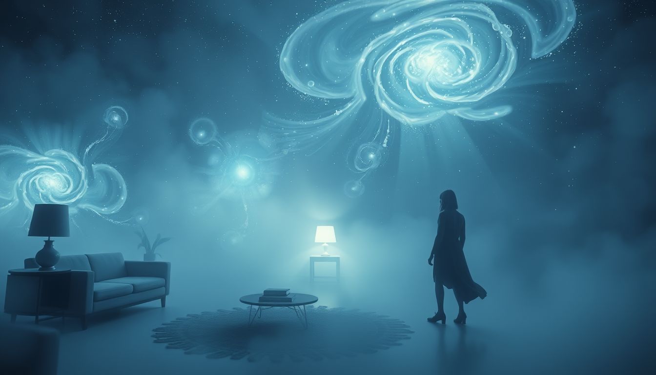 Das Schleichen in der eigenen Wohnung symbolisiert innere Unsicherheit.