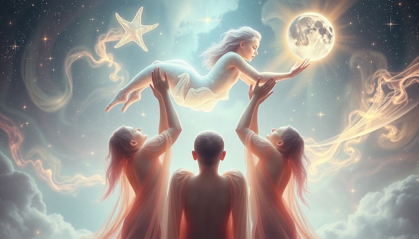 Getragen werden symbolisiert Unterstützung und Vertrauen im Leben.