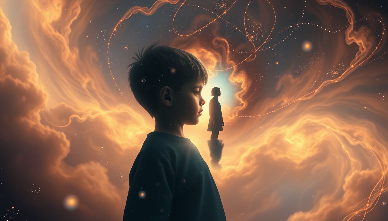 Der Traum symbolisiert Selbstreflexion und innere kindliche Unschuld.