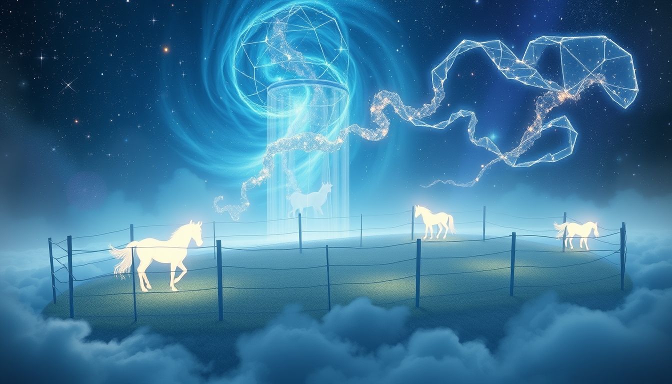 Ein Pferch im Traum symbolisiert Schutz und Kontrolle über Gefühle.