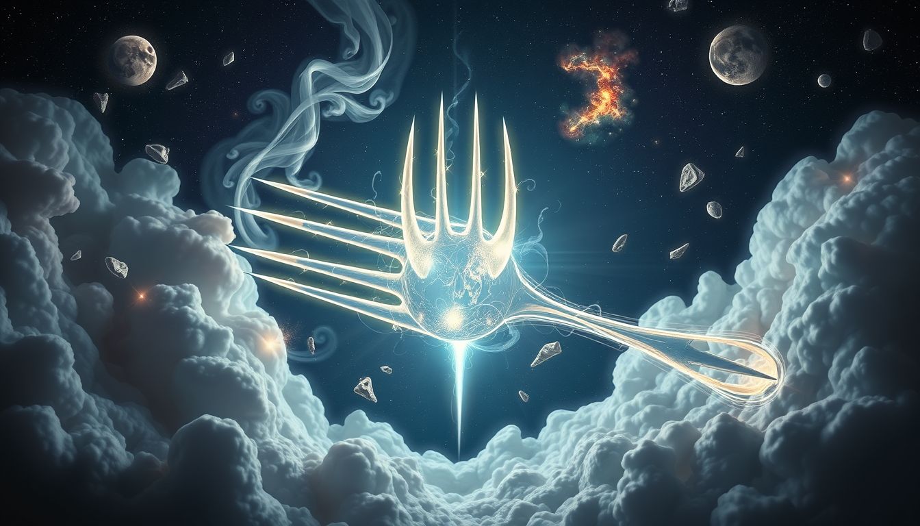 Eine bedrohliche Ofengabel symbolisiert innere Konflikte und Ängste.