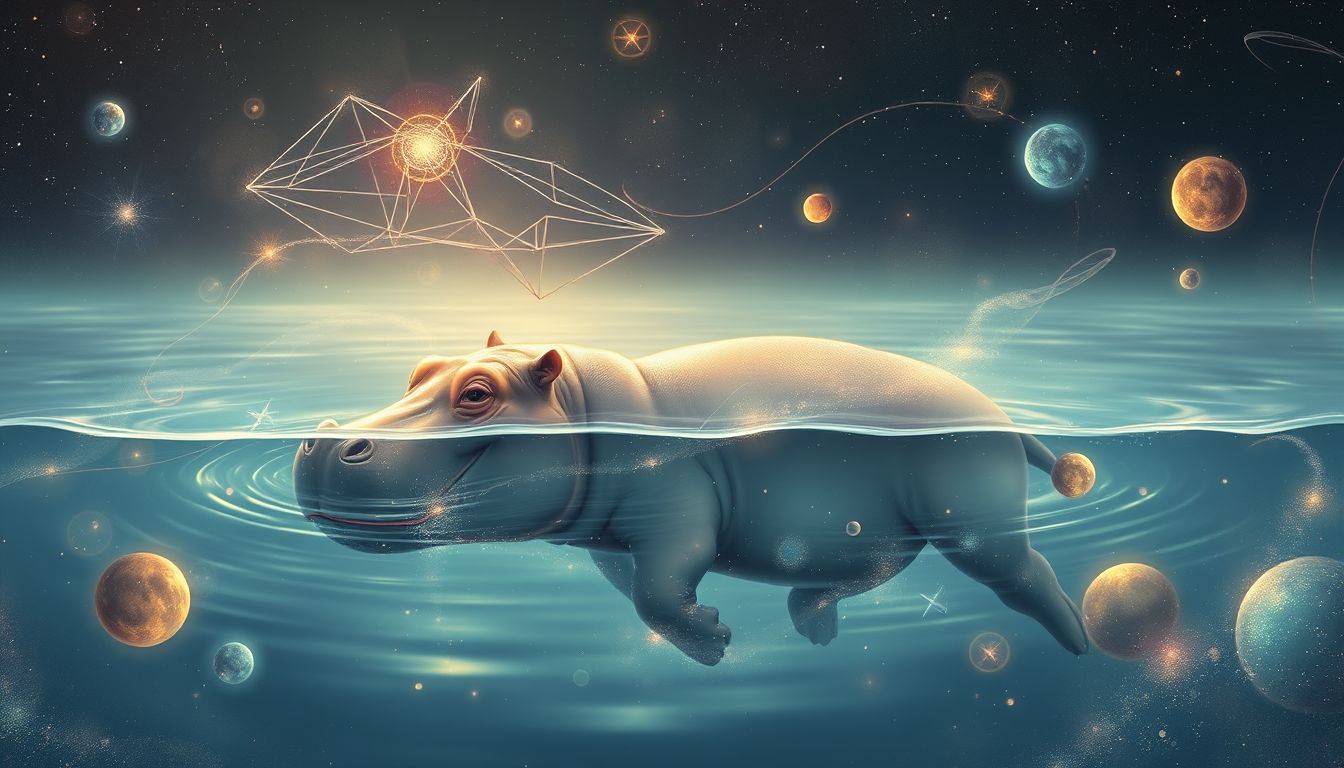 Ein Nilpferd symbolisiert verborgene Emotionen und intuitive Tiefe im Traum.