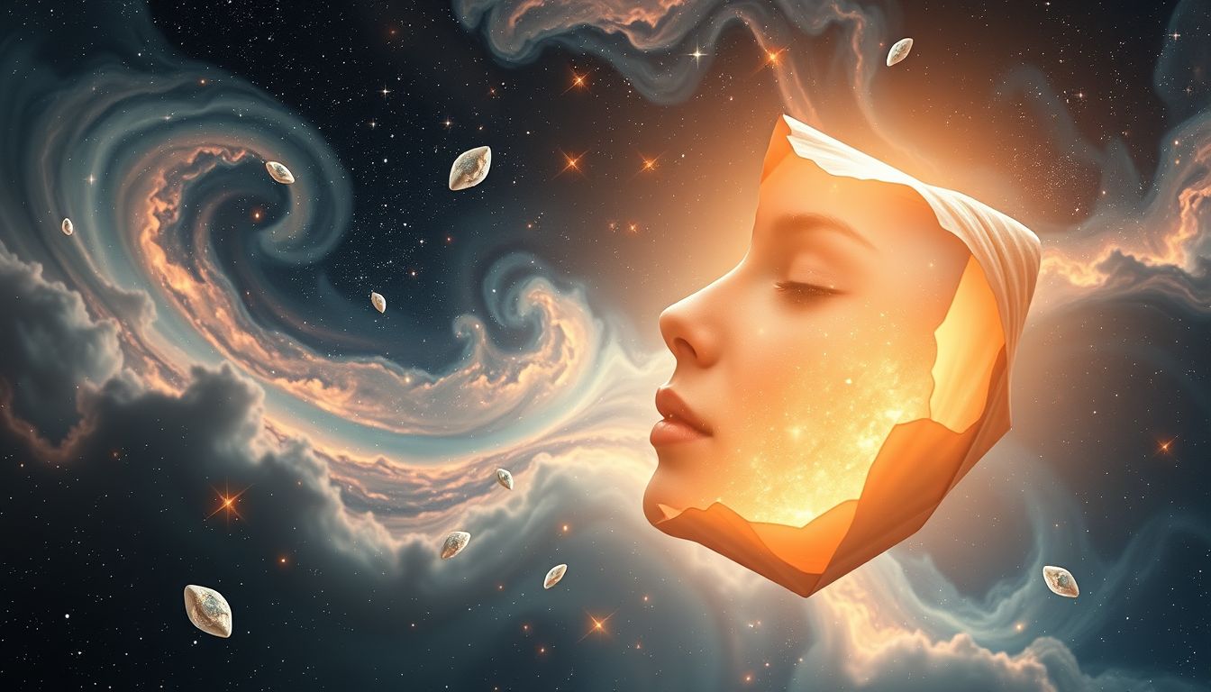 Ein Pflaster entfernen symbolisiert Heilung und innere Befreiung.