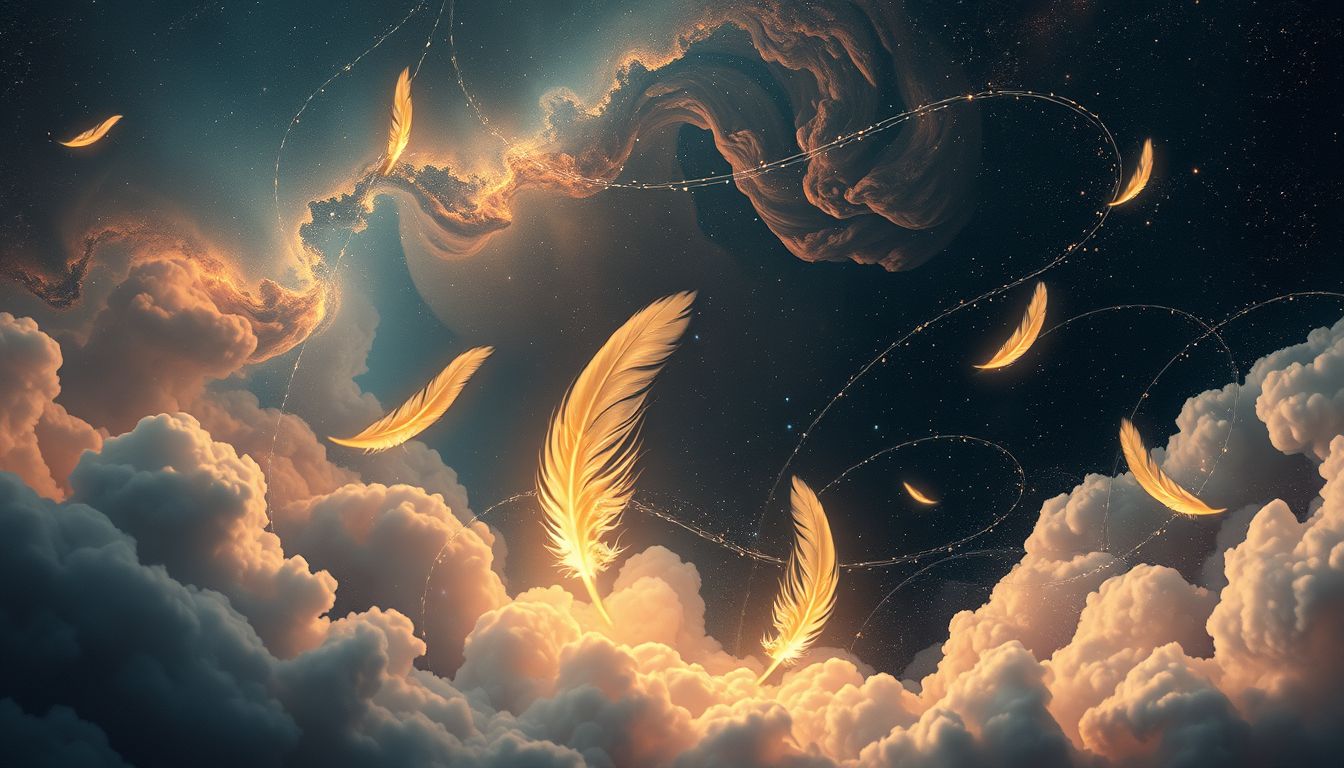 Das Schreiben mit einer Feder symbolisiert kreative und persönliche Ausdruckskraft.