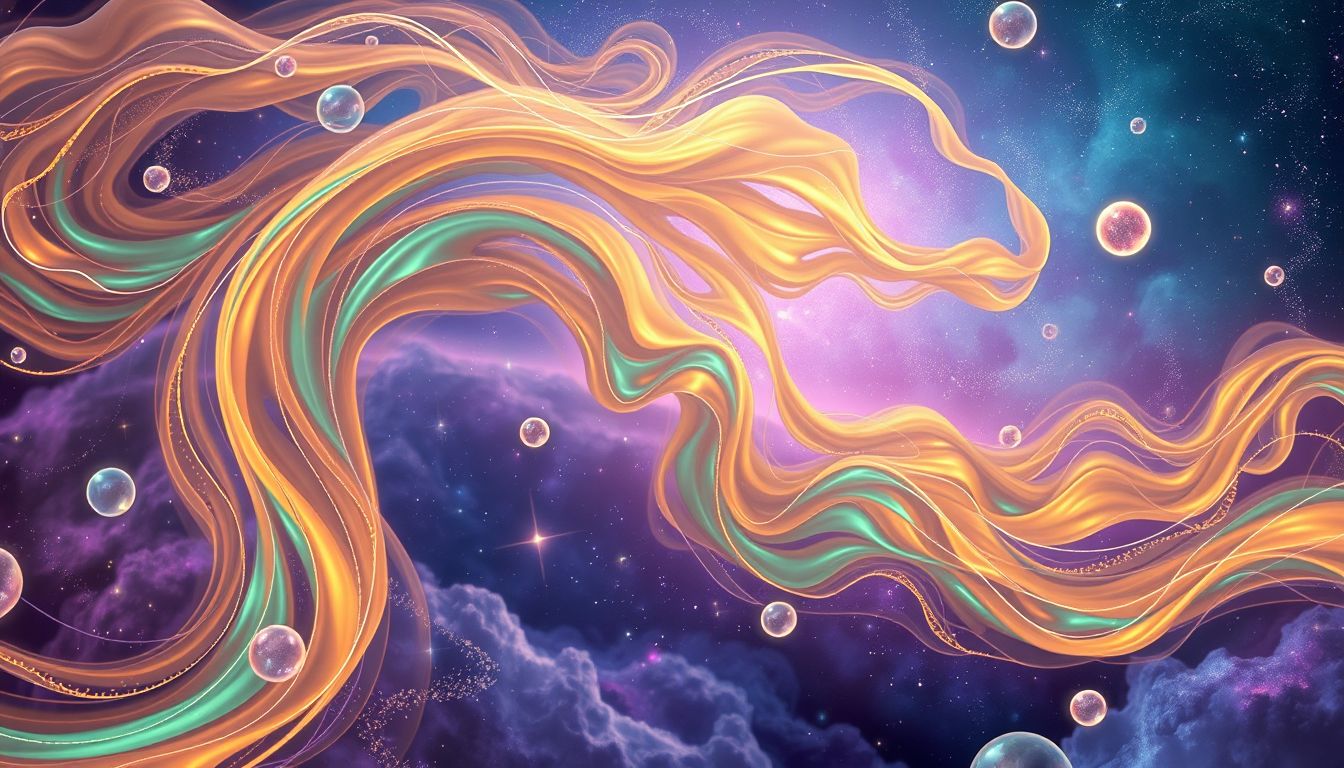 Alchemistische Farben symbolisieren im Traum innere Transformation und Heilung.