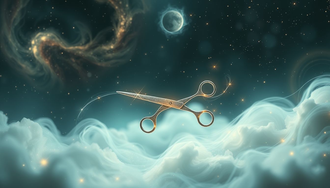 Ein zerbrochene Schere symbolisiert oft verlorene Kontrolle oder Chancen.