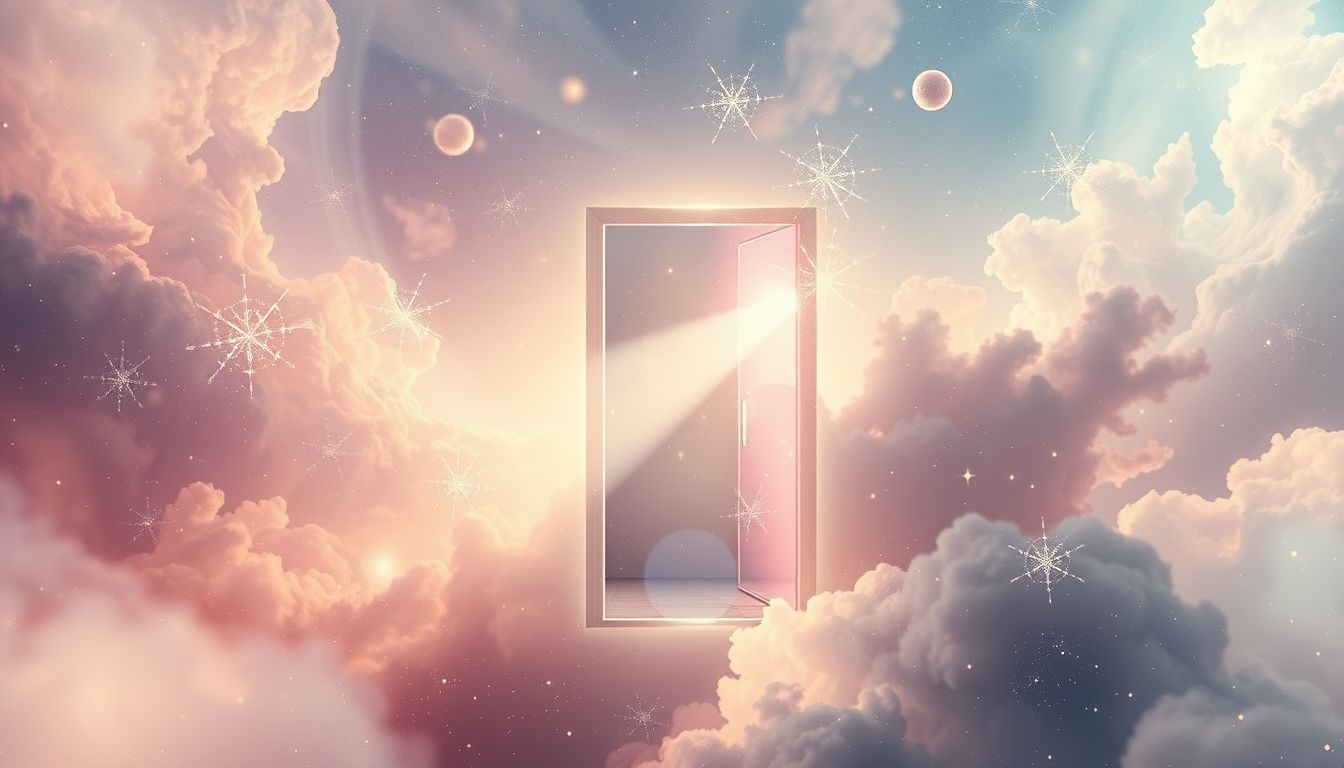 Das Eintreten einer Tür symbolisiert Durchbruch und neue Chancen.