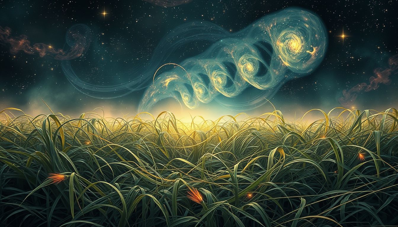 Ein ungepflegter Rasen symbolisiert innere Unruhe und Vernachlässigung.