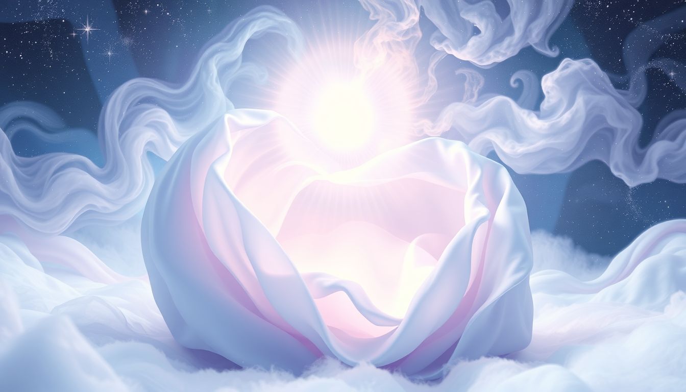 Ein Waschlappen symbolisiert sanfte Selbstfürsorge und emotionale Reinigung.