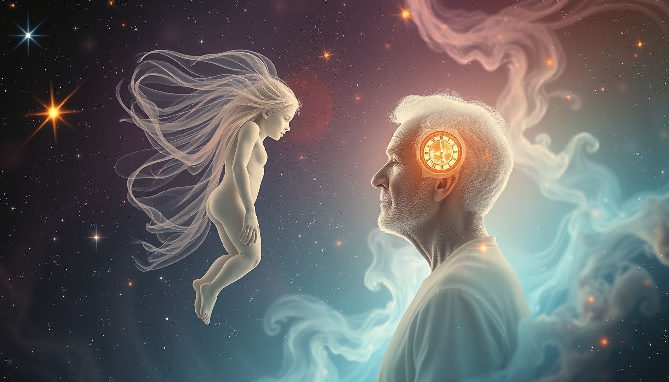 Der ältere Doppelgänger steht für Angst vor Zukunft und Veränderung.