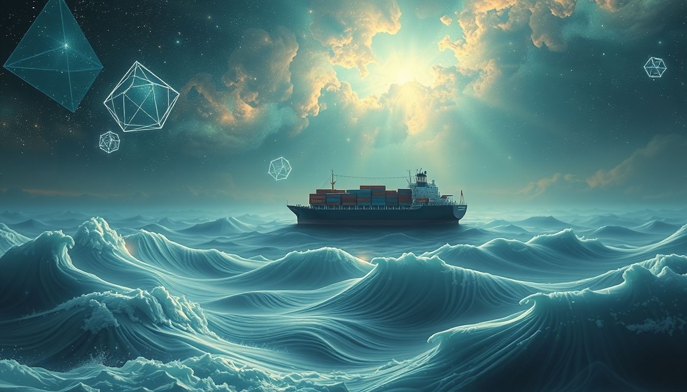 Ein Frachter symbolisiert im Traum oft Lebensreise und Herausforderungen.