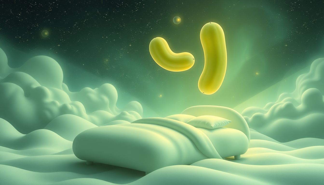 Der 20. Traum von Essiggurken im Bett symbolisiert ungelöste Konflikte.