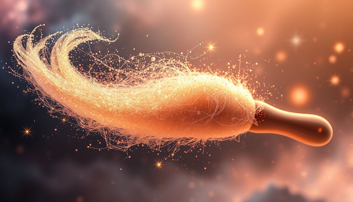 Ein lebendiger Staubpinsel symbolisiert unerwartete kreative Energie im Traum.