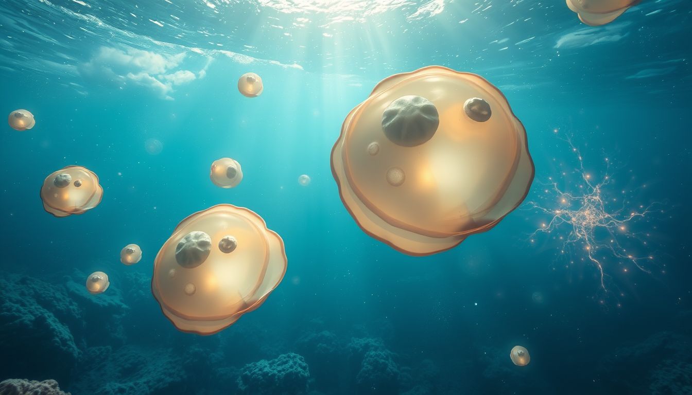 Abalonen tauchen tief im Ozean, Symbol für verborgene Schätze.