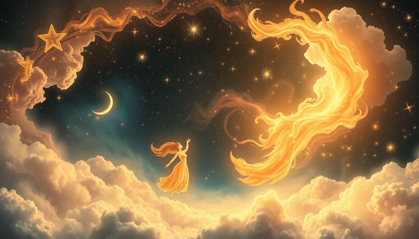 Ein glücklicher alter Freundtraum symbolisiert innere Versöhnung.