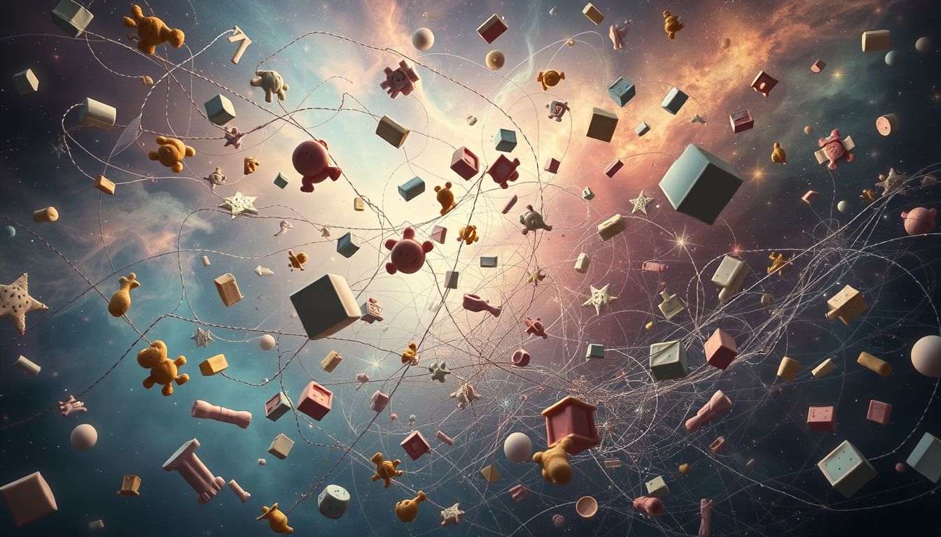 Ein chaotischer Kinderhort symbolisiert oft innere Überforderung und Kontrollverlust.