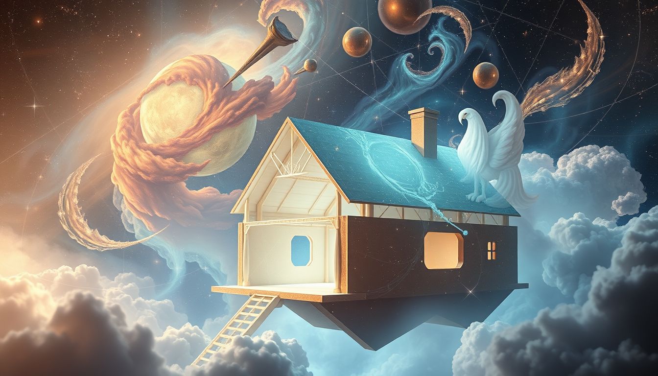 Ein leerstehendes Haus symbolisiert unerfüllte Potenziale im Traum.