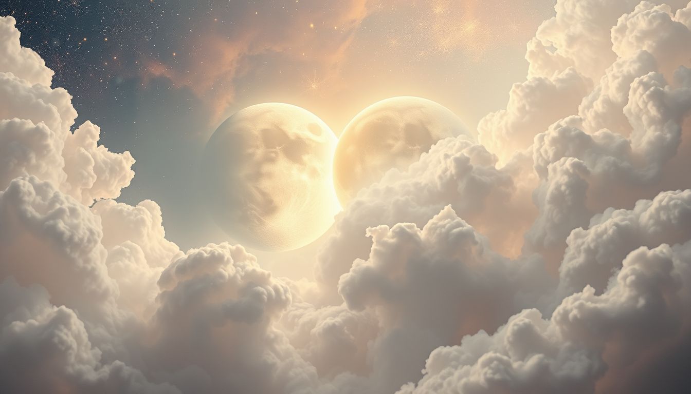 Ein zweiter Mond symbolisiert oft innere Zerrissenheit und Überforderung.