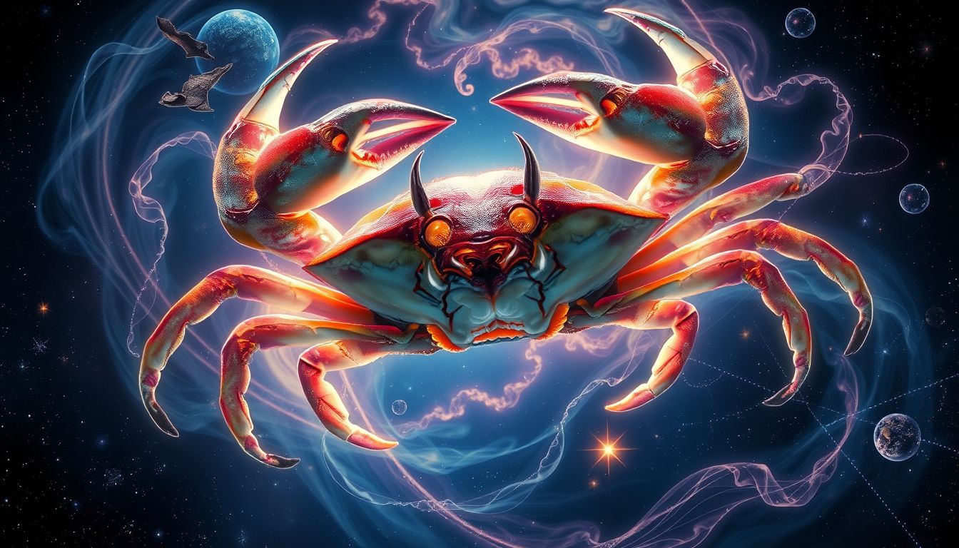 Eine aggressive Krabbe im Traum warnt vor inneren Konflikten.