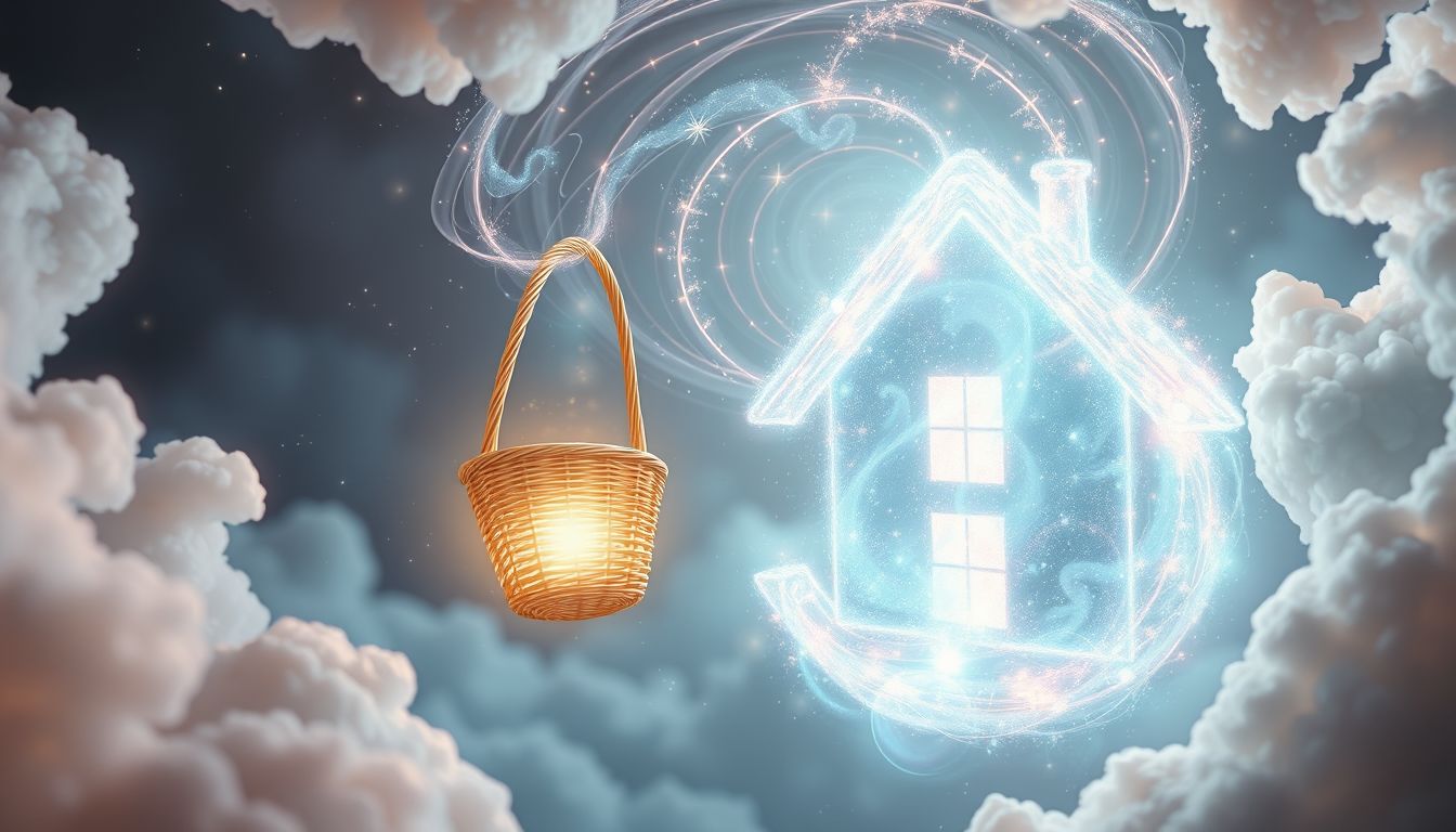 Einen Korb ins Haus tragen symbolisiert gelungene Integration und Zugehörigkeit.