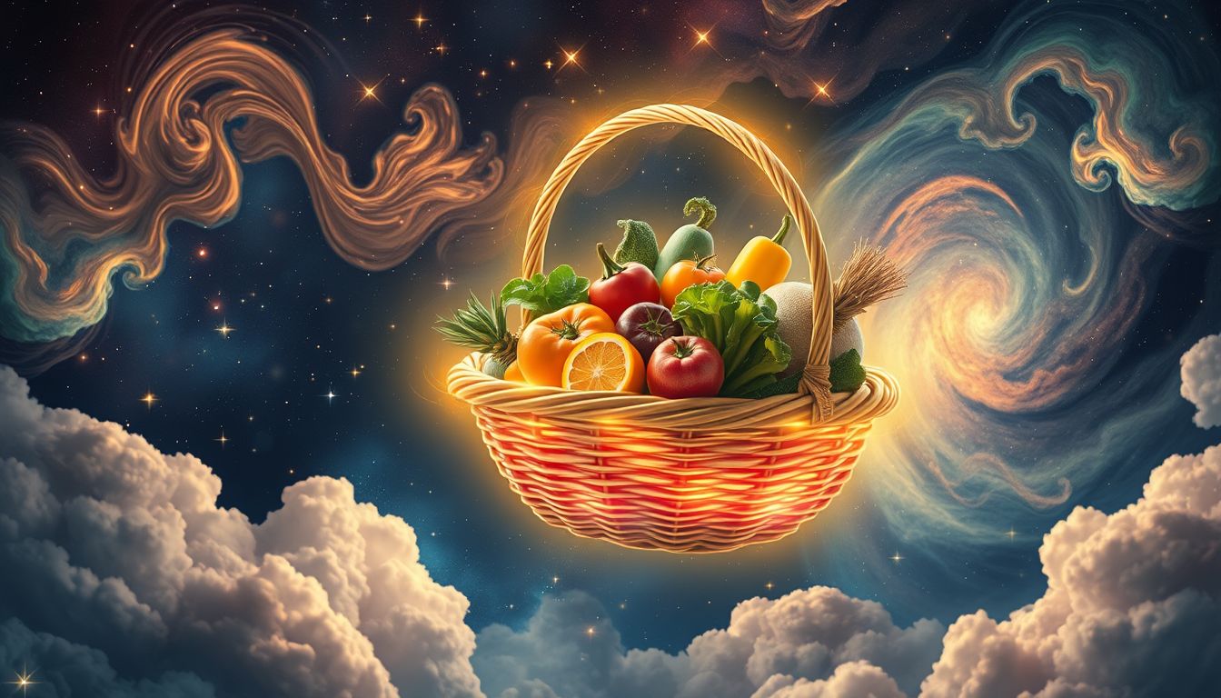 Ein Gemüsekorb symbolisiert Gesundheit, Wachstum und positive Veränderungen.