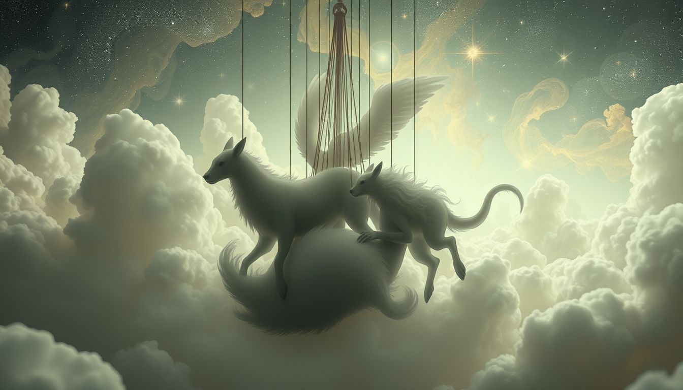 Das Hängen symbolisiert oft unterdrückte Emotionen und tierische Instinkte.