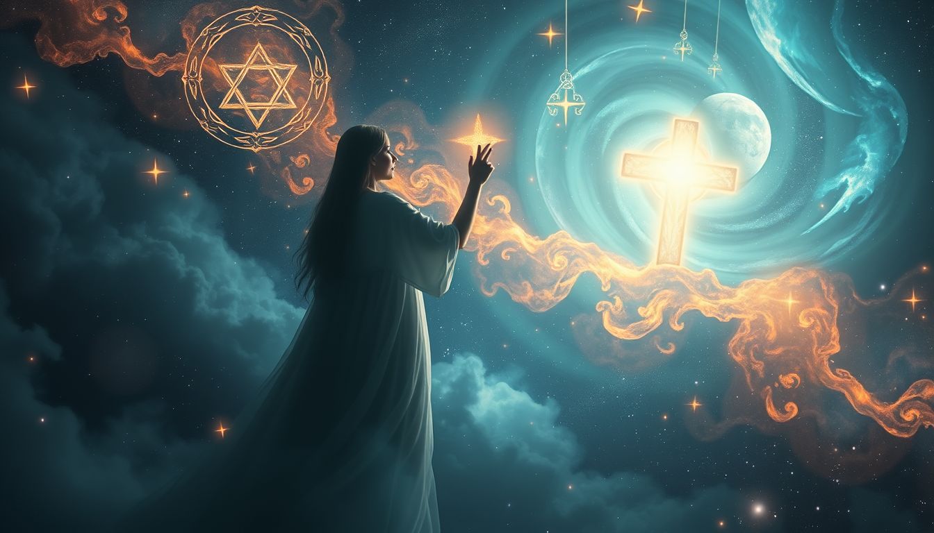 Sich außerhalb der Kirche bekreuzigen symbolisiert Selbstschutz und innere Stärke.