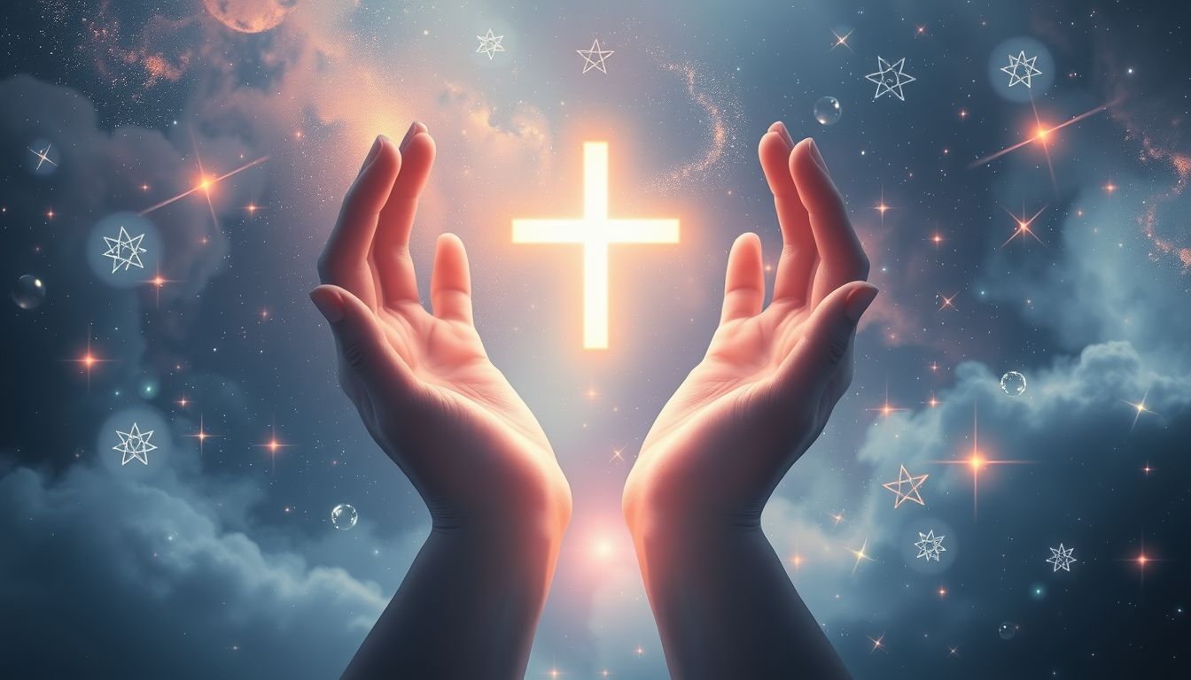 Das Kreuz beim Bekreuzigen symbolisiert Schutz und göttlichen Beistand.