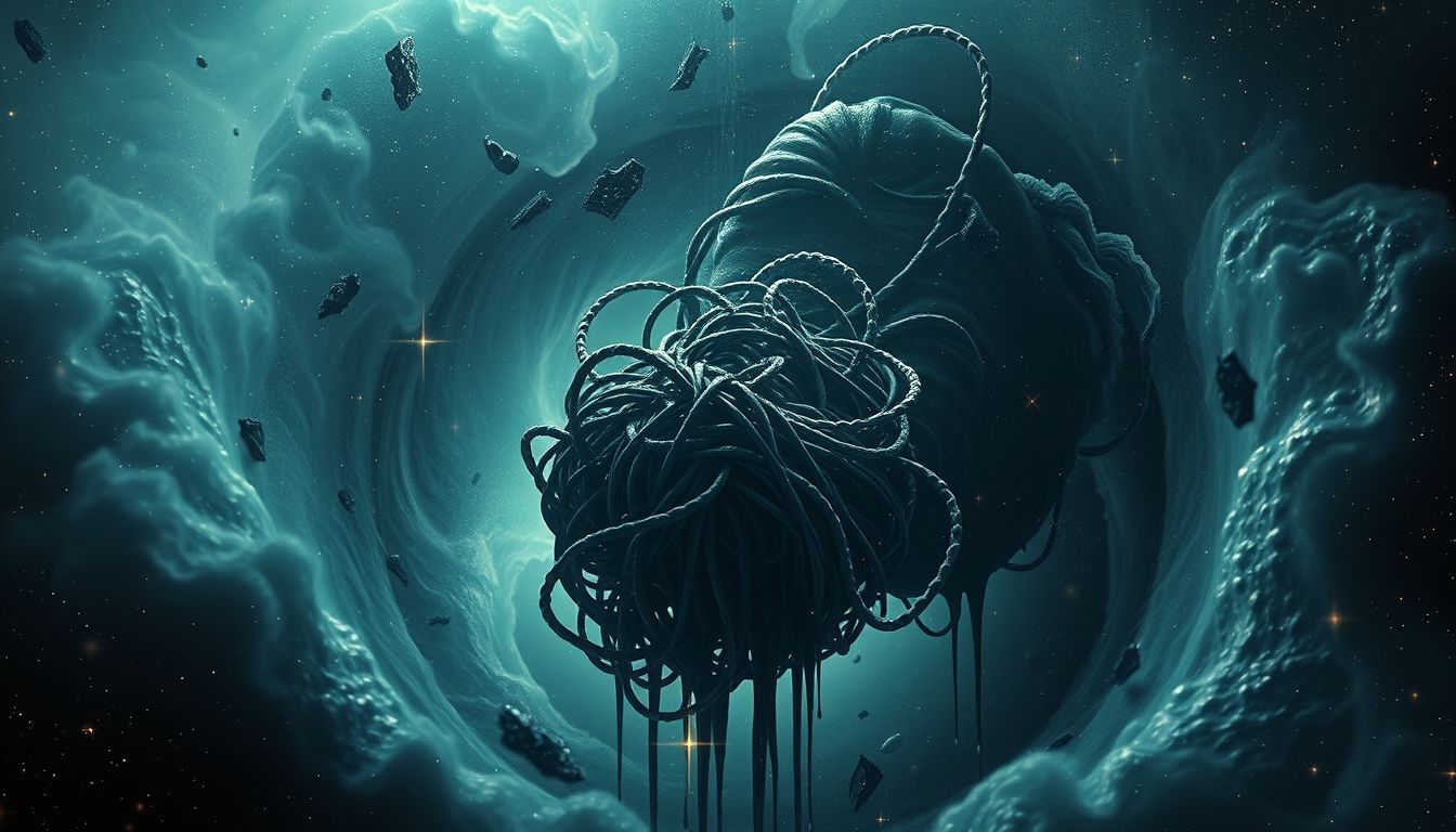 Ein verstopftes Spülbecken symbolisiert innere Blockaden und Stress.