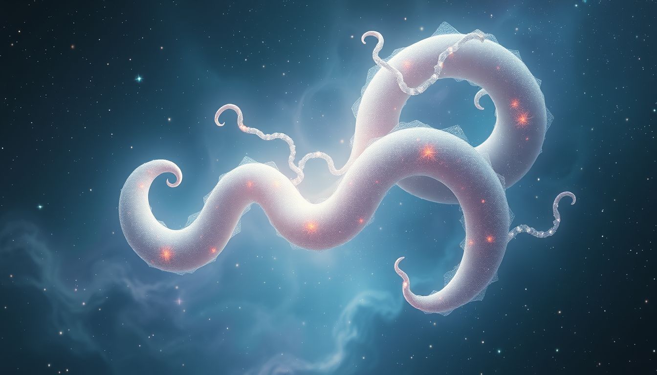 Spulwürmer symbolisieren oft verborgene gesundheitliche Ängste im Traum.