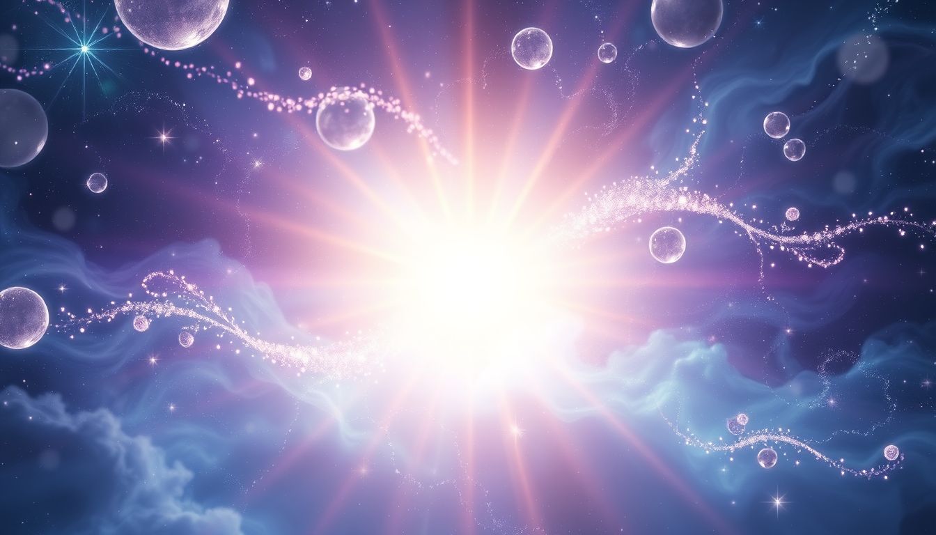 Ein brillant strahlendes Licht symbolisiert Erleuchtung und Klarheit.