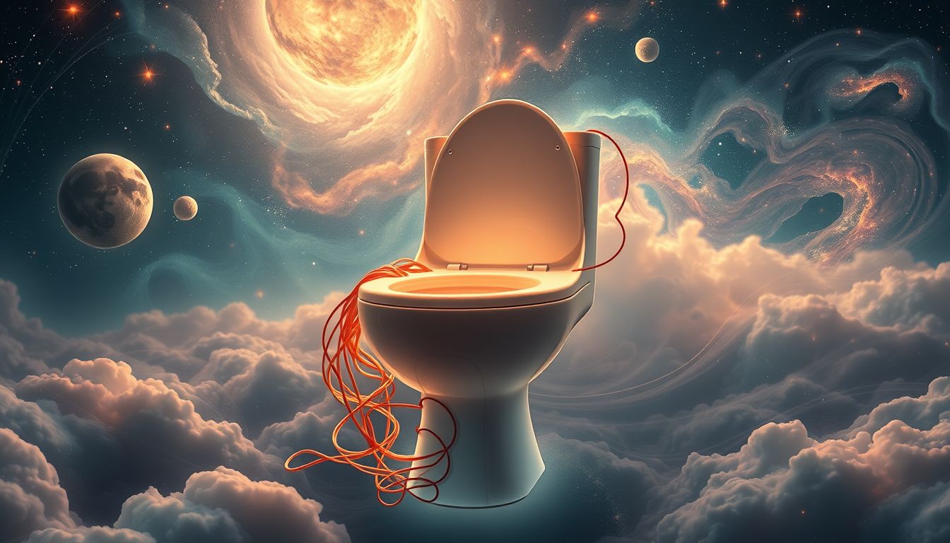 Eine verstopfte Toilette im Traum symbolisiert blockierte Emotionen.