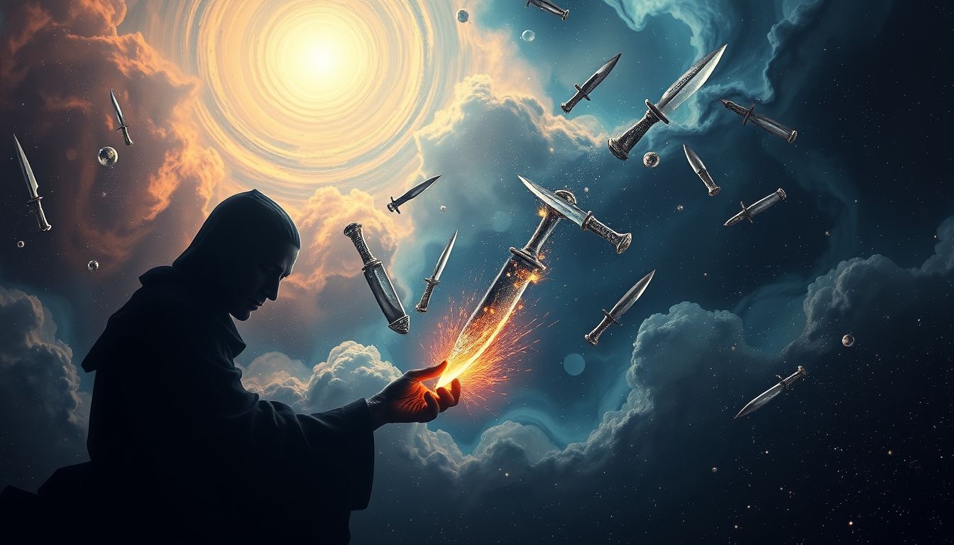 Der Verkauf eines Messers im Traum symbolisiert Entscheidungsfreude und Wandel.