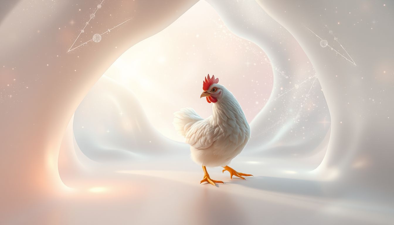 Ein Zwerghuhn im Haus symbolisiert unerwartete Freude und Geborgenheit.