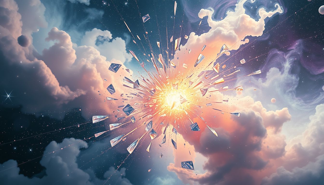 Ein explodierendes Kühlsystem symbolisiert plötzlichen Gefühlsausbruch.