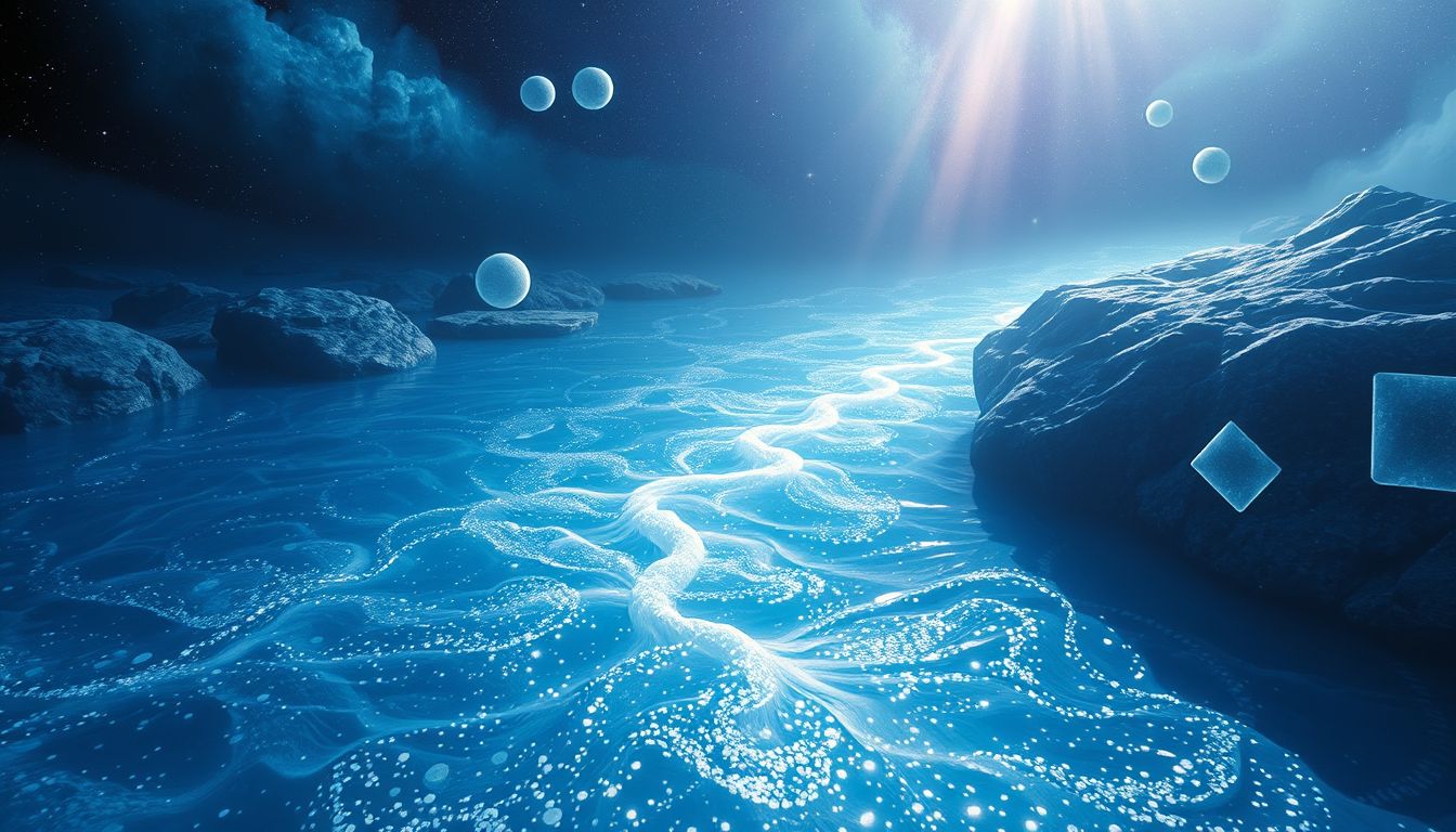 Klares Flusswasser im Traum symbolisiert emotionale Klarheit und Reinheit.