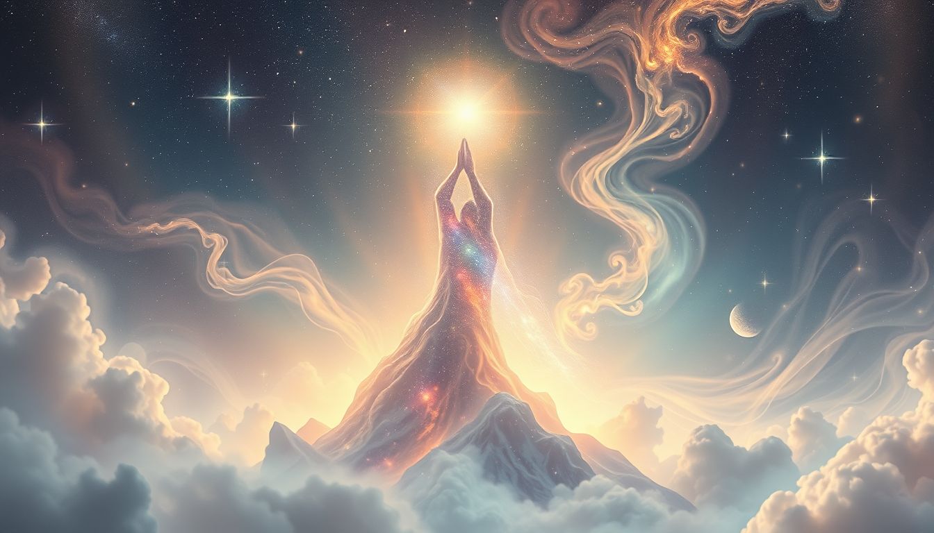 Ein sprechender Bergführer symbolisiert die Kraft der inneren Intuition.