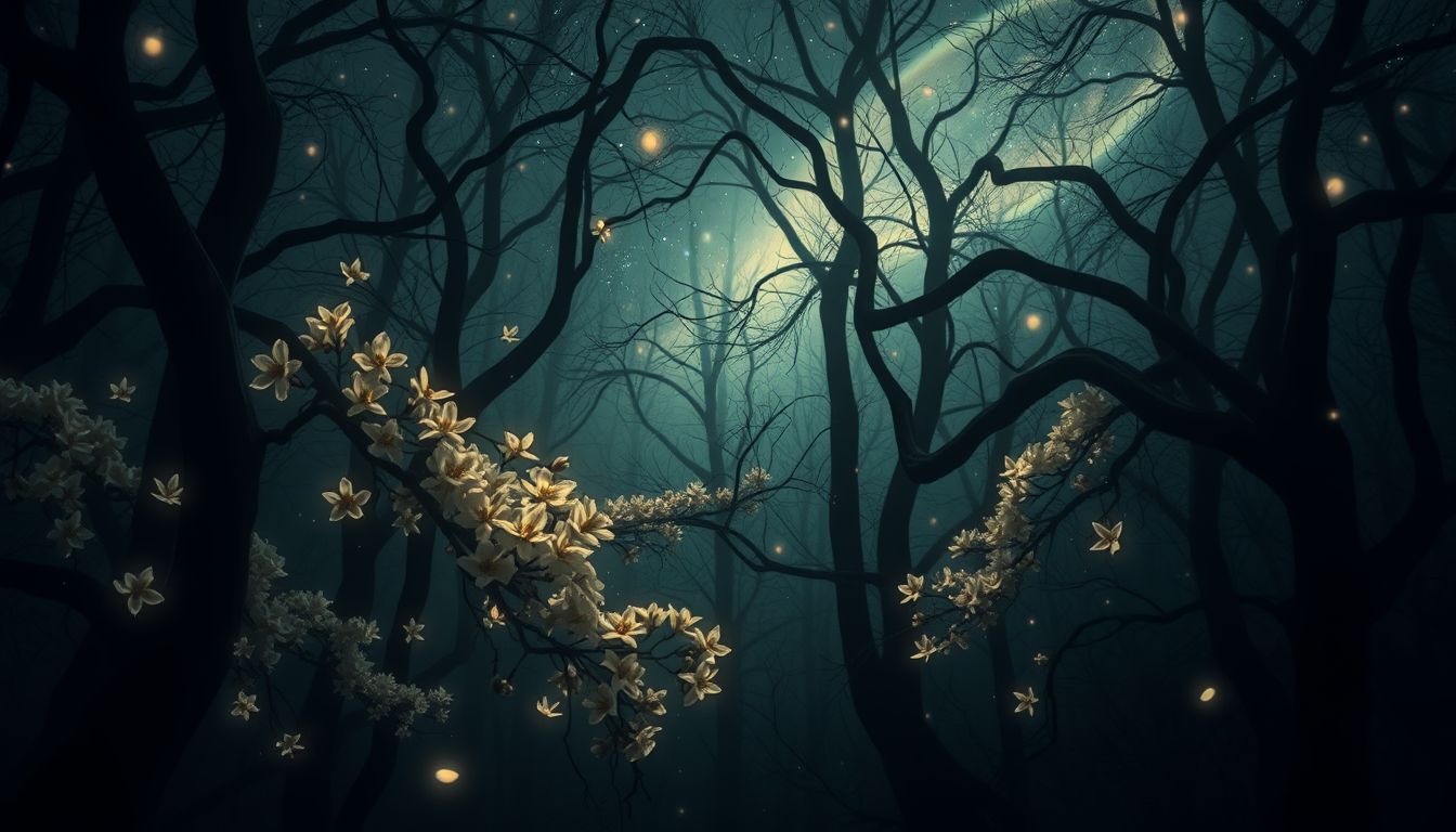 Traum 16 symbolisiert Hoffnung und Schutz im dunklen Wald.