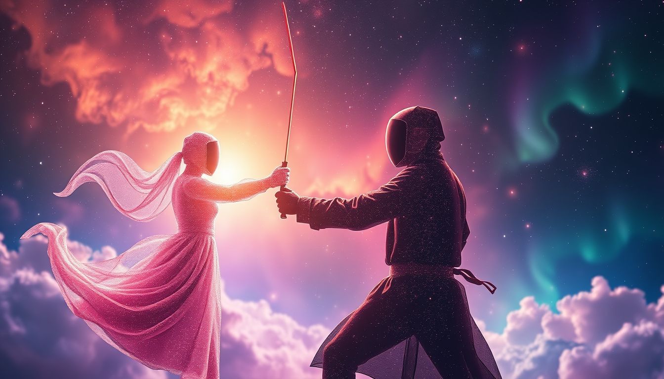 Ein Fechtlehrer im Traum symbolisiert innere Stärke und Disziplin.