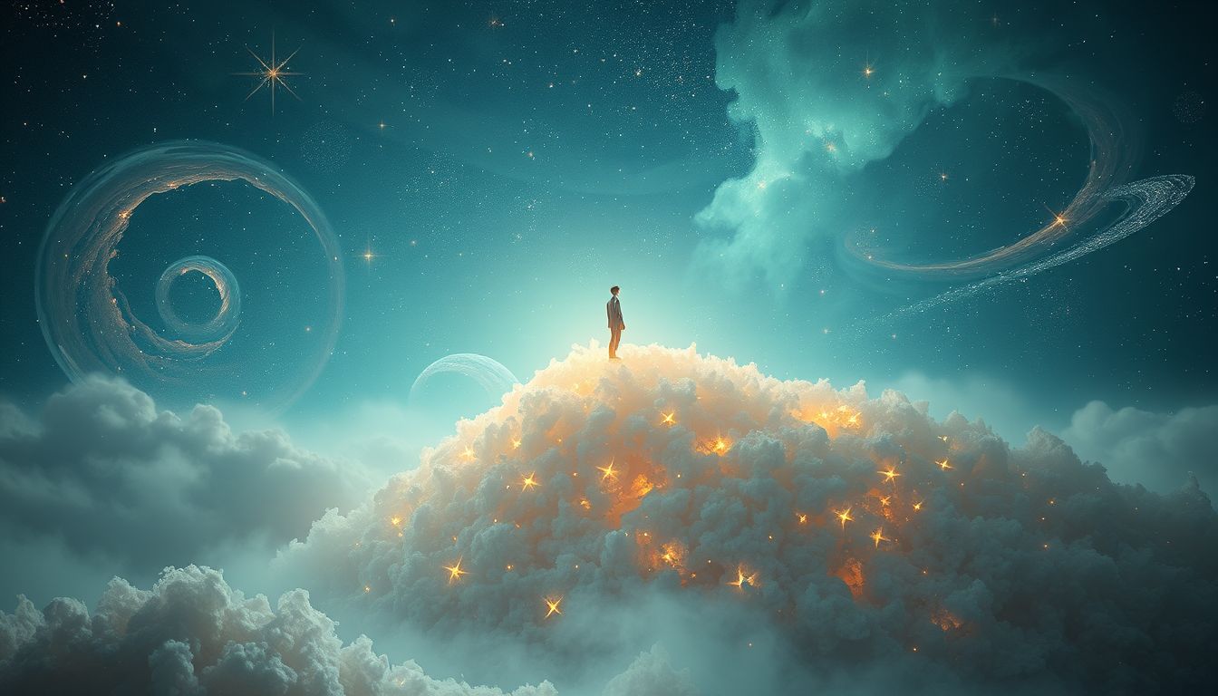 Auf Sägespänen stehen symbolisiert Stabilität trotz scheinbarer Unsicherheit.