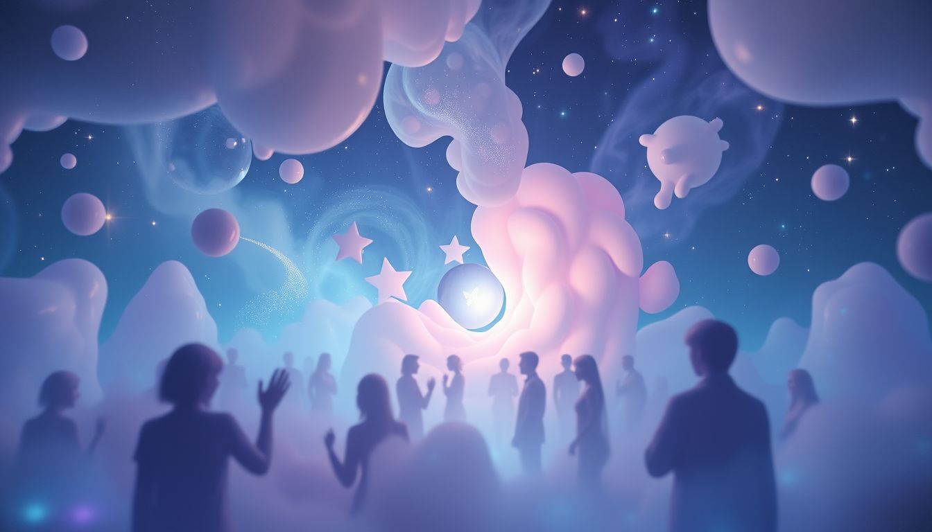 Ein Geheimnis auf einer Party symbolisiert verborgene Wünsche und Ängste.