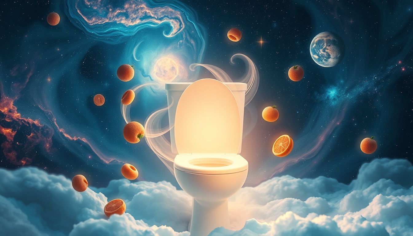 Ein Traum von Toilette und Essen symbolisiert innere Reinigung und Bedürfnisbefriedigung.