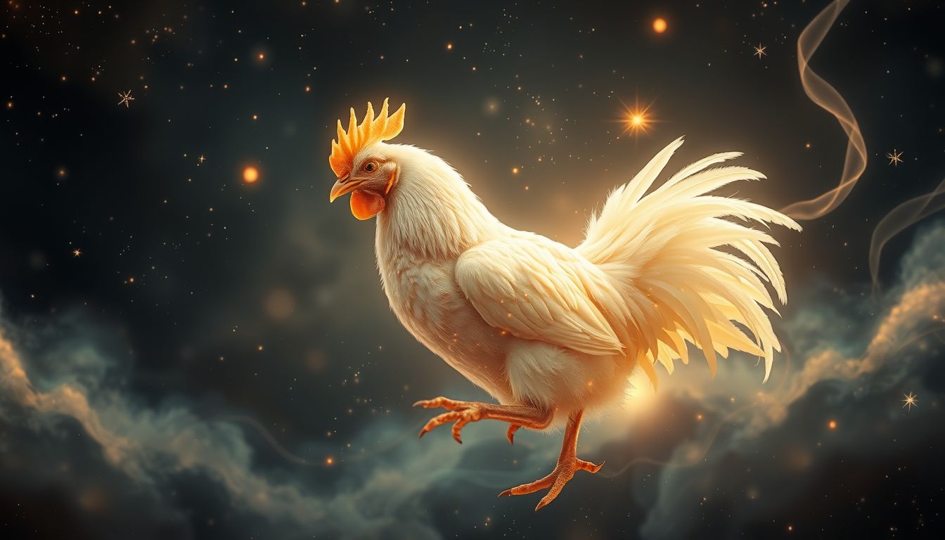 Ein kämpfendes Zwerghuhn symbolisiert Mut trotz kleiner Herausforderungen.