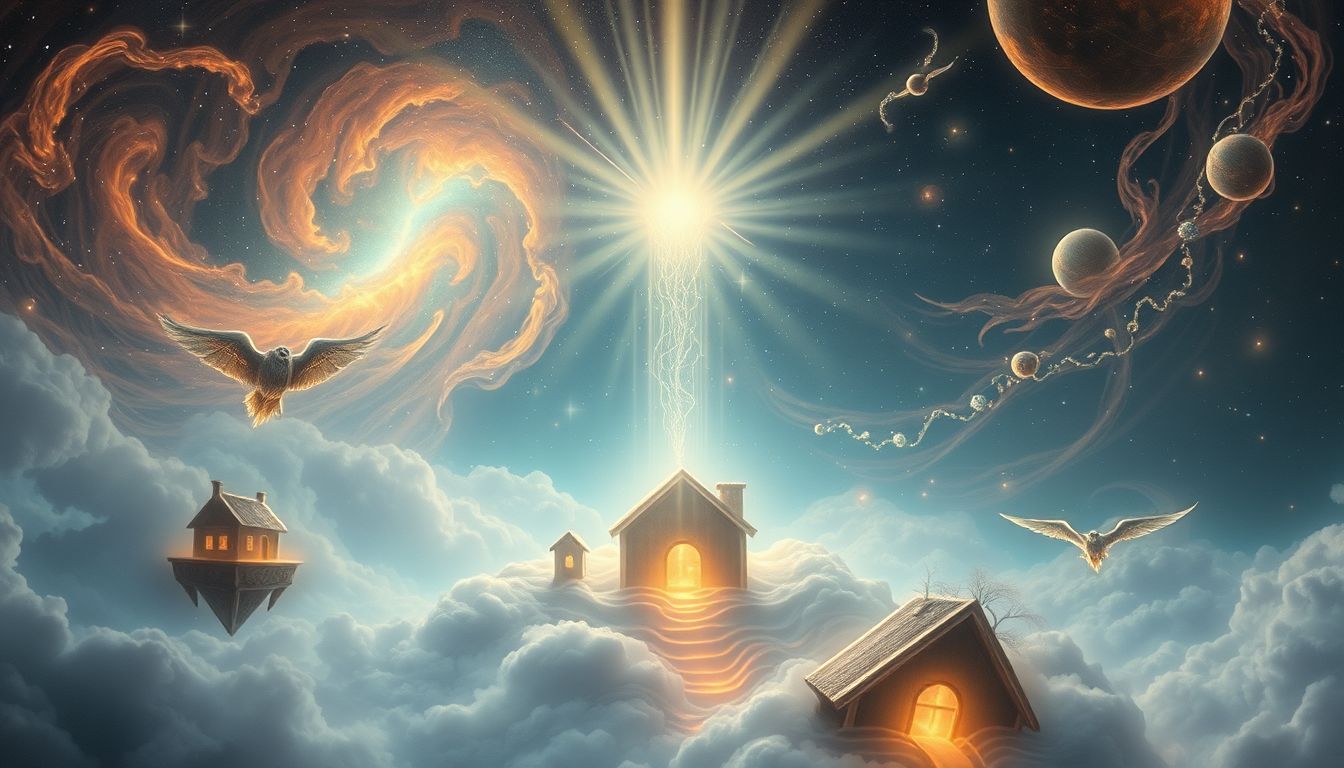 Traum 22 symbolisiert innere Transformation durch unerwartete spirituelle Erkenntnis.