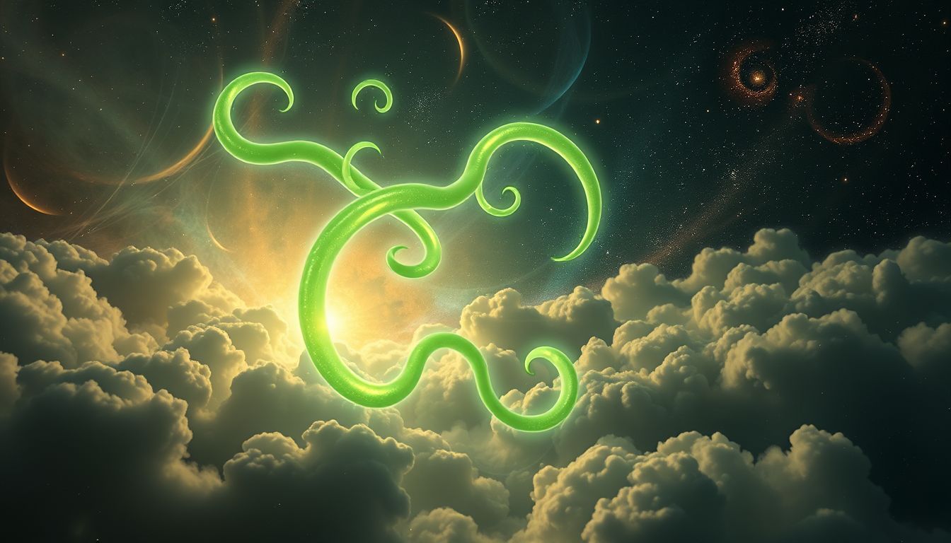 Grüne Spulwürmer im Traum symbolisieren Hoffnung und Heilung.